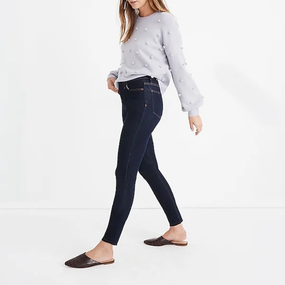 Madewell Roadtripper Jeggings Jeans High Rise Pember Dark Wash New Size 26 - Picture 1 of 11